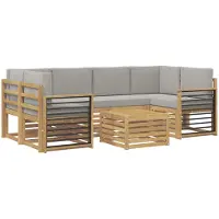 vidaXL Sofa-Sets Massief Acacia Hout