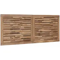 vidaXL Bed Hoofdbord Naturel Massief Teakhout