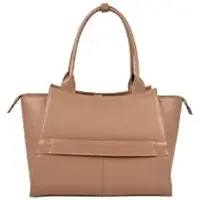 Socha Laptoptas voor dames 17,3 inch Uitneembaar laptopvak Diamond Caddy Camel Leer