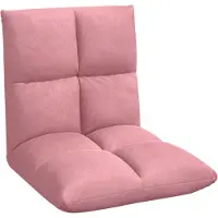 vidaXL Verstelbare vloostoel Roze Fluweel