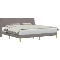 vidaXL Bedframe Effen met hoofdeinde verbindingplaat