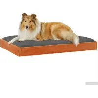 vidaXL Hondenbed Wasbruin 92 x 64 x 9 cm Massief vurenhout