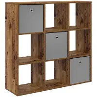 vidaXL Dressoir met lade Oudhout 102 x 31 x 99,5 cm