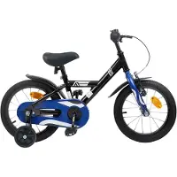 vidaXL Kinderfiets 14 Inch voor 3-5 jaar oud Zwart