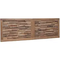 vidaXL Bed Hoofdbord Naturel Massief Teakhout