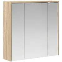 vidaXL Badkamerspiegelkast Sonoma Eik 63,5 x 16 x 62,5 cm Bewerkt hout