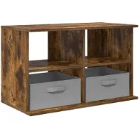 vidaXL TV-stand met lade Rook Eiken 79 x 40 x 48 cm