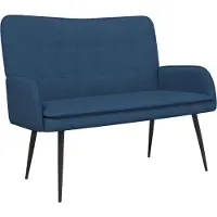 vidaXL 2-Zits Sofa Blauw 115 x 61 x 87 cm Stof