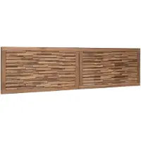 vidaXL Bed Hoofdbord Naturel Massief Teakhout