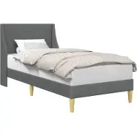 vidaXL Bedframe Effen met hoofdeinde verbindingplaat