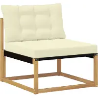 vidaXL Buiten bank set 6 pcs Wit en crèmekleurig 79 x 79 x 37 cm