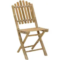 vidaXL Tuinstoel 4 st Naturel Bamboe