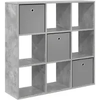vidaXL Dressoir met lade Beton Grijs 102 x 31 x 99,5 cm