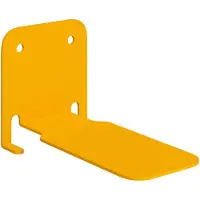 vidaXL Onzichtbare Zwevende Plank 24 st Mosterdgeel 6 x 11 x 6,5 cm