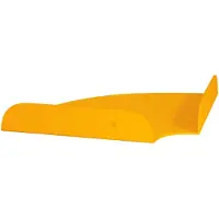 vidaXL Hoek Vloeiende Plank Hoekmontage 2 st Mosterdgeel