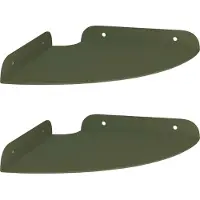 vidaXL Hoek Plank 2 st Olijf Groen 18 x 18 x 2 cm