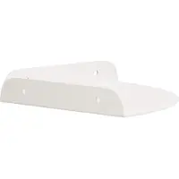 vidaXL Zwevende plank met plank met opslag 2 pcs Wit 18 x 18 x 2 cm