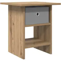 vidaXL Nachtkastje Artisan Eiken 41 x 40 x 45 cm Bewerkt hout