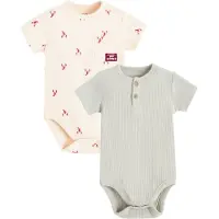 Cool Club Rompertje/body beige / grijs