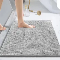 Unyqoos Zachte en Absorberende Chenille Badmat 40x60cm voor Veiligheid en Comfort