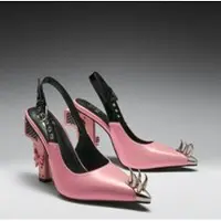 KOI - Rockabilly Hoge hak - TITLE Revenge Pump Gun Heels - EU38 - voor Vrouwen - roze - Maat 38