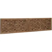 vidaXL Bed Hoofdbord Naturel Massief Teakhout