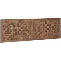 vidaXL Bed Hoofdbord Naturel Massief Teakhout