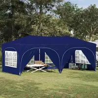 Prolenta Maison Exclusive - Pop-up partytent, 575 x 288 x 245 cm, blauw, Oxford-stof