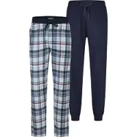 Phil&Co. Pyjamabroek ' Classics ' blauw / donkerblauw / grijs
