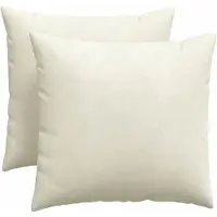 vidaXL Zitkussens 2 pcs Crème 50 x 50 cm Corduroy stof