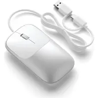Satechi Slim LX Bekabeld Mouse – Stille Klikken voor Geluidsvrije Werkomgeving – Precisie Scrollwiel voor Nauwkeurige Bediening – Beoordeeld voor 3 Miljoen Klikken voor Langdurige Duurzaamheid - Grijs