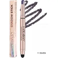 HANDAIYAN Dual Silky Eyeshadow Stick 11 Raven - Smudge Blender - Waterproof - 0.8g