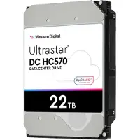 Western Digital Ultrastar DC HC570, 22 TB, 7200 RPM, 512 MB, 3.5", Serial ATA III