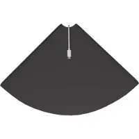 vidaXL Hoek Plank 4 st Zwart 30 x 30 x 2 cm
