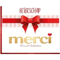 Merci 250g "Beterschap" - Finest Selection Assorted chocolade -Mix van 8 smaken - Chocolade cadeau - Individueel verpakte chocoladereepjes