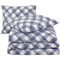 MOODIT Dekbedovertrek Odil Andor Cosmic Cobalt Katoen-200 x 200 / 220 cm | 2-Persoons