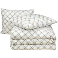 MOODIT Dekbedovertrek Odil Dustin Amazon Green Katoen-260 x 200 / 220 / 240 cm | Extra Breed