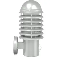 vidaXL Buitenwandlamp met sensor roestvrij staal zilverkleurig