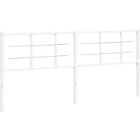 vidaXL Vervangend hoofdbord 193 cm metaal wit