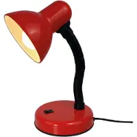 Luxus Bureaulamp Nino - Rood - 32cm - Fitting Geïntegreerde LED - Bureaulamp - Tafellamp Slaapkamer