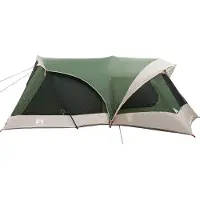 vidaXL Familietent 14-persoons Groen 185T Polyester met PU Coating