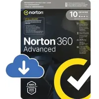 Norton 360 Advanced | 10 Apparaten | 1 Jaar | Met 200 GB cloudback-up