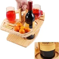OEM Buiten houten picknicktafel met glashouder, geschikt voor camping, strand en park