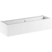 Kerasan Kanaal Keramische wastafel 120x40cm, wit