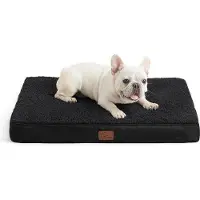 OEM Klein hondenbed van kunststof - zwart - 76 x 51 x 7,6 cm