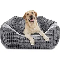 Markenlos Hondenbed voor grote honden met afneembaar kussen - Wasbaar en antislip - Comfortabel en zacht