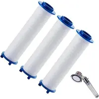 OEM 3 stuks negatieve ionenfilter voor zacht water - PP-katoen kalkfilter - universeel geschikt voor douchekoppen