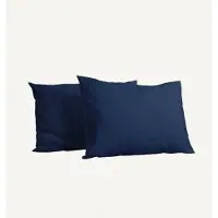 Y-NOT Kussenslopen Set - Mat Satijn Dark Blue - 60x70 cm - 2-pack - Zachte Kussenhoezen voor Comfortabele Nachtrust