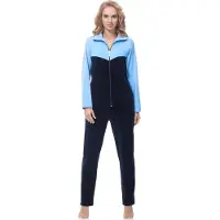 Merry Style – Dames Huispak – Vrijetijdspak – Velours – MS-MG-F-SUIT-n – Blauw – XXXL