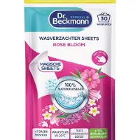 Dr. Beckmann Magic Sheets Wasverzachter – Rose Bloom Geur – 30 Wasbeurten – Wasstrips – Zachte Was & Anti Statisch